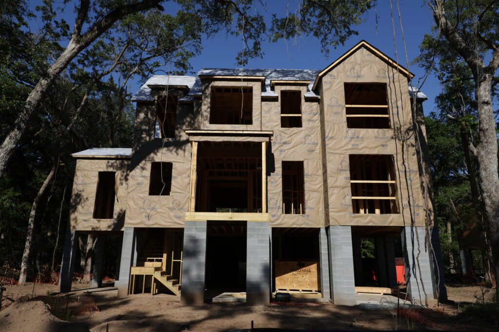 New Construction Framing & Sheathing on Kiawah River