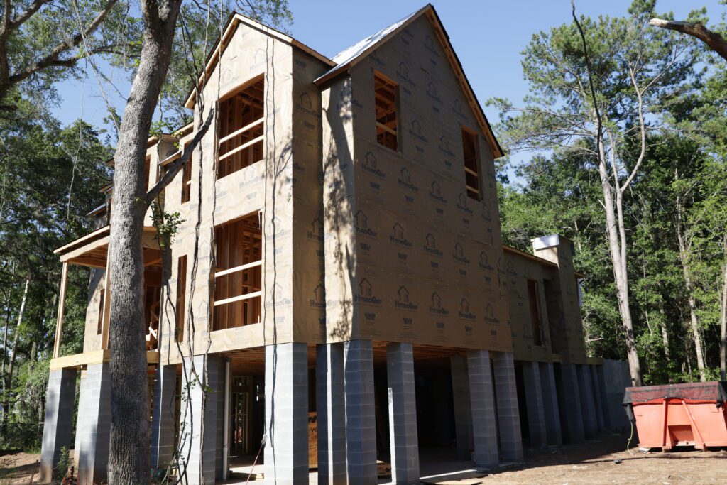 New Construction Framing & Sheathing on Kiawah River