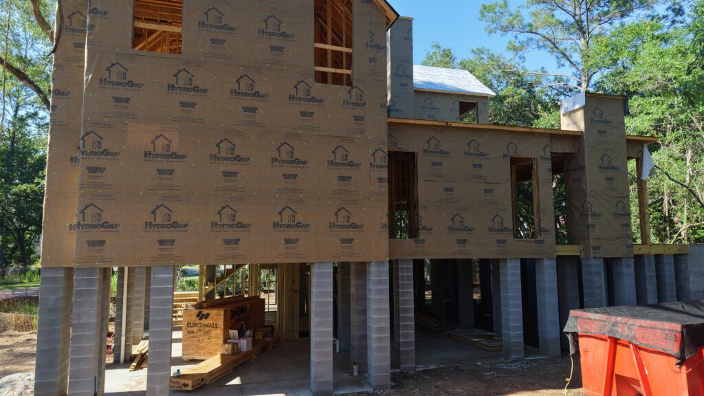 New Construction Framing & Sheathing on Kiawah River