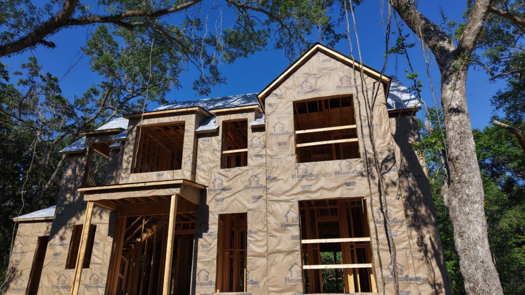 New Construction Framing & Sheathing on Kiawah River
